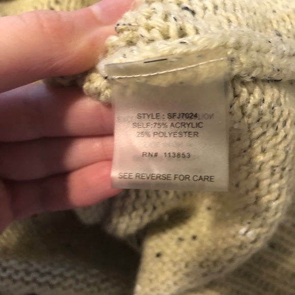 Market and Spruce tan knit button up elbow patch - Picture 4 of 5